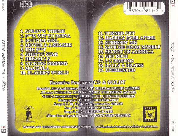 The Golden Rules by Goldy (CD 1998 Anansi Records) in Oakland 